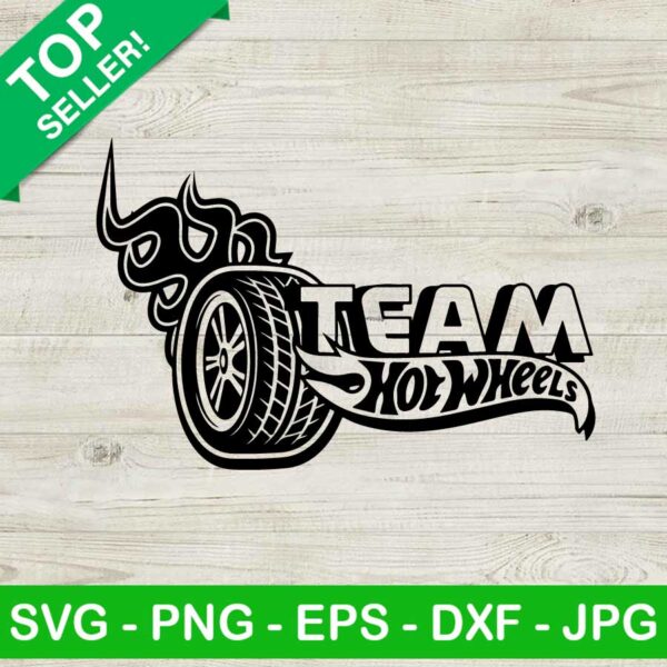 Hot wheels team SVG, Hot wheels SVG, Wheels logo SVG