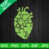 Lucky anatomical heart SVG, Anatomical heart SVG, Heart shamrock SVG