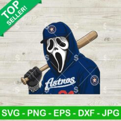 Ghostface Houston Astros Baseball SVG