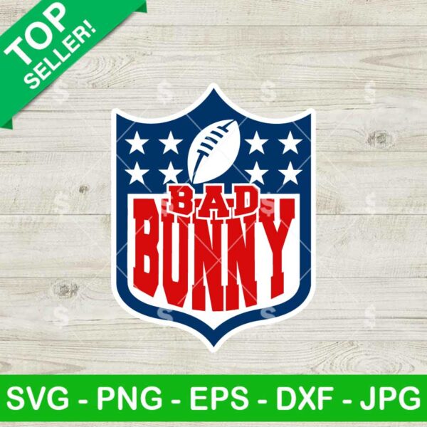 Bad Bunny Football Logo SVG, NFL Logo SVG, Super Bowl LX SVG