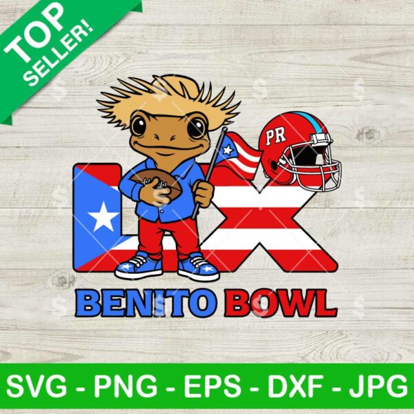 Benito Bowl Super Bowl LX SVG, Bad Bunny Super Bowl LX SVG, Super Bowl 2026 SVG