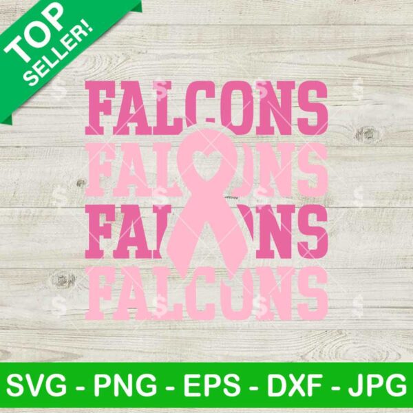Atlanta Falcons Breast Cancer Awareness SVG, Breast Cancer Awareness SVG, Atlanta Falcons Breast Cancer SVG