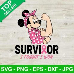 Minnie Mouse Survivor I Fought I Won SVG