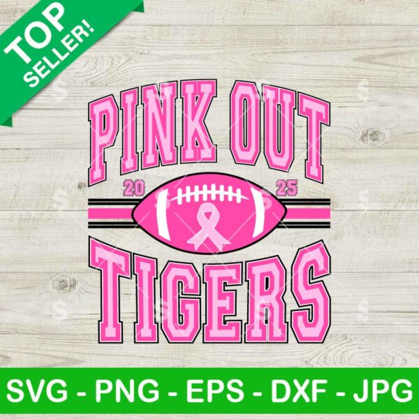 Pink Out Tigers SVG