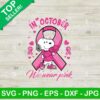 Snoopy Breast Cancer SVG