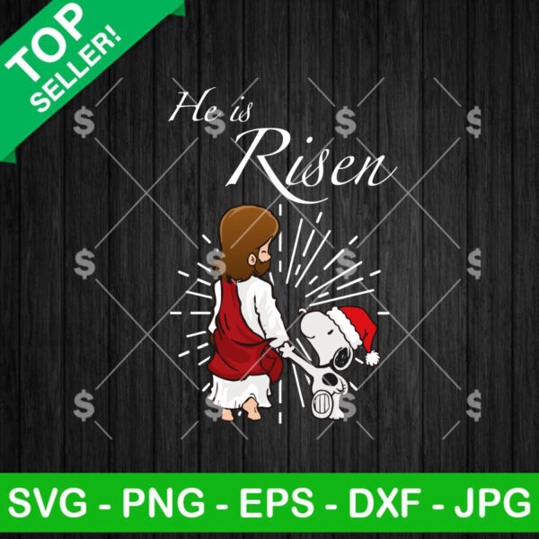 Snoopy He is Risen SVG
