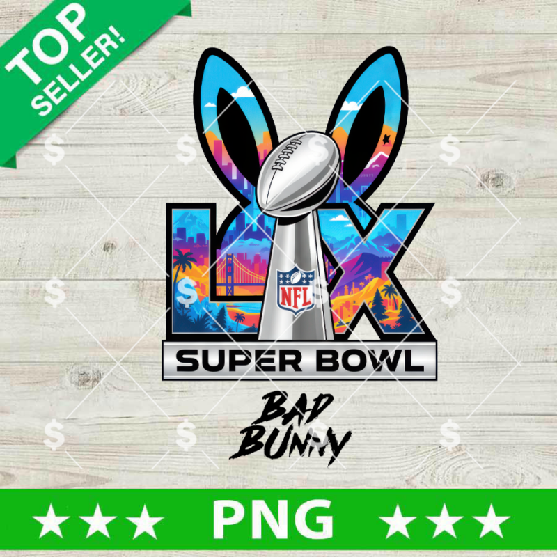 Super Bowl LX PNG, Bad Bunny Super Bowl 2026 LX PNG, Super Bowl LX Halftime Show PNG