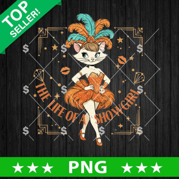 The Life Of A Showgirl PNG, Showgirl Taylor Swift PNG, Disney The Aristocats Marie Cat PNG