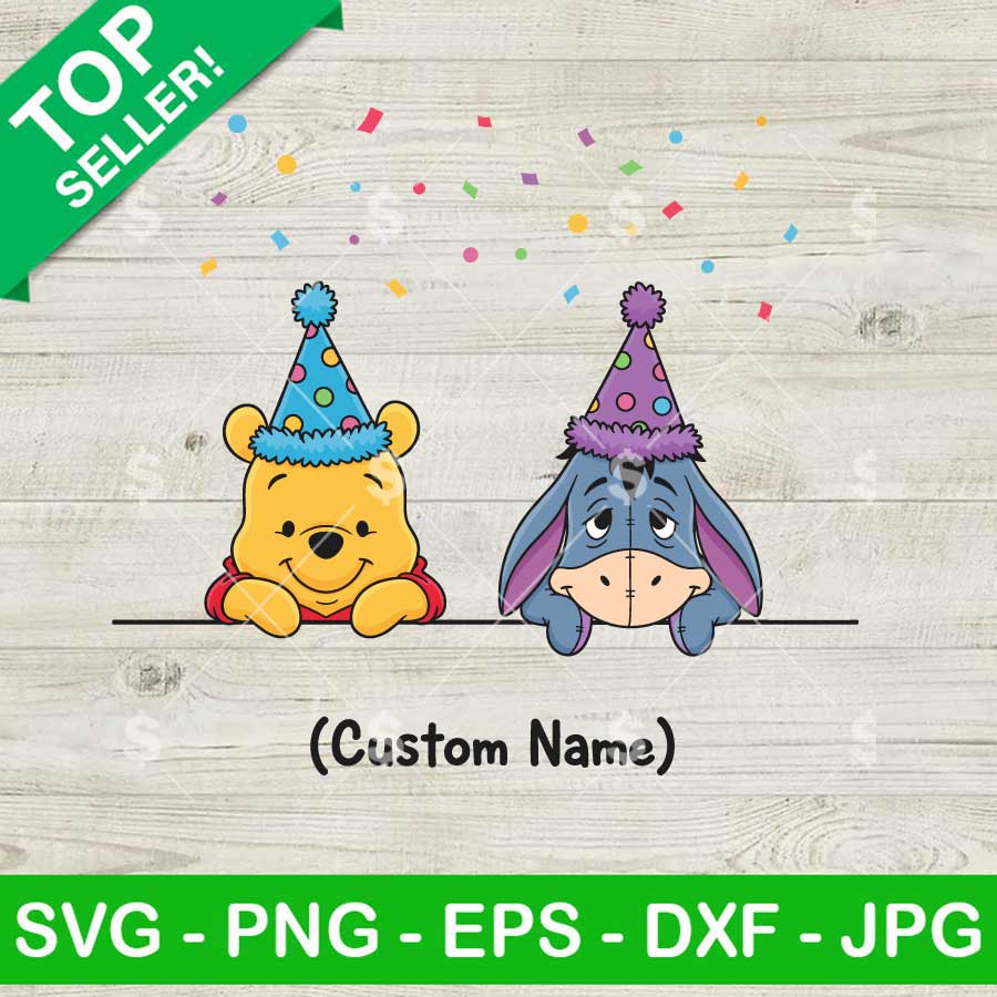 Winnie The Pooh Birthday SVG
