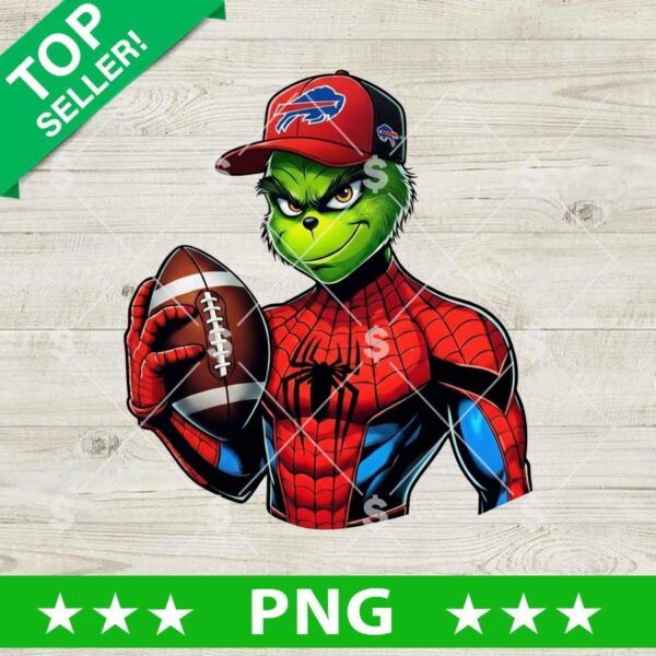 Grinch Spiderman Buffalo Bills Football PNG