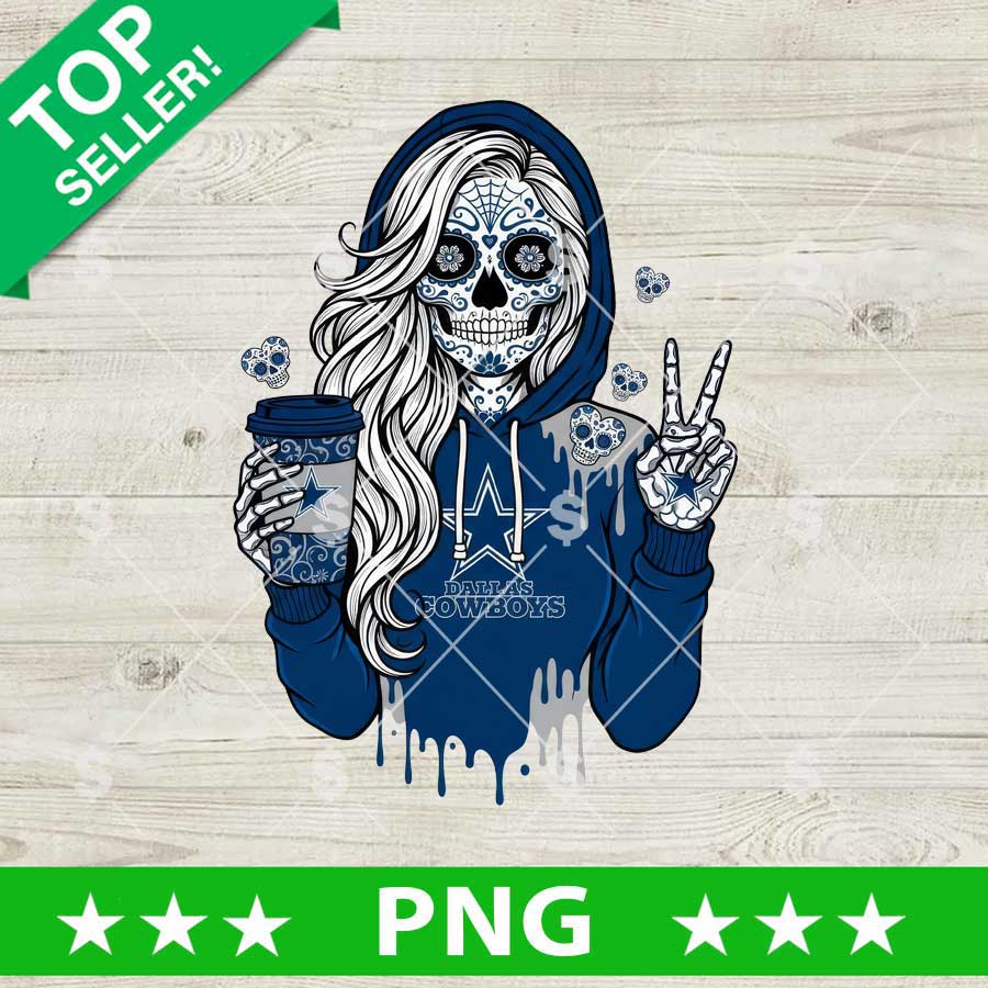 Sugar Skull mom Dallas Cowboys PNG
