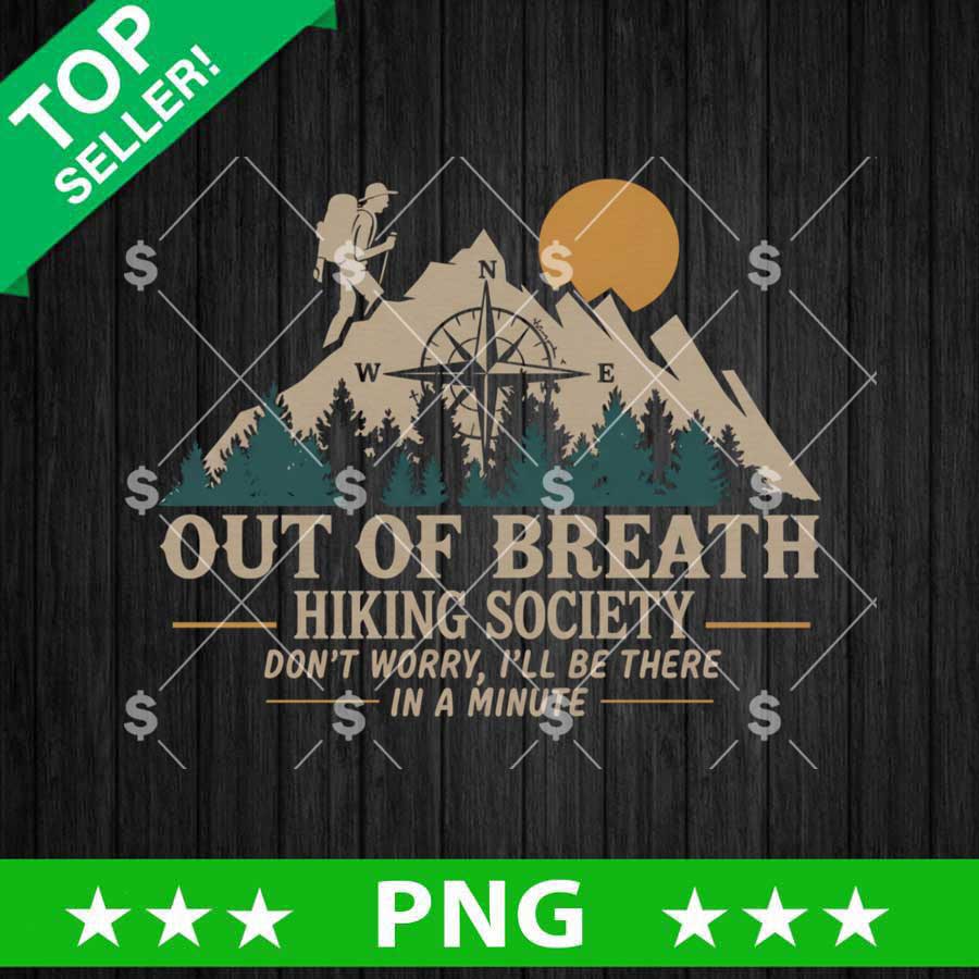 Out Of Breath Hiking Society PNG