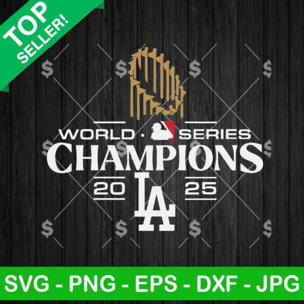 World Series Champions LA Dodgers 2025 SVG