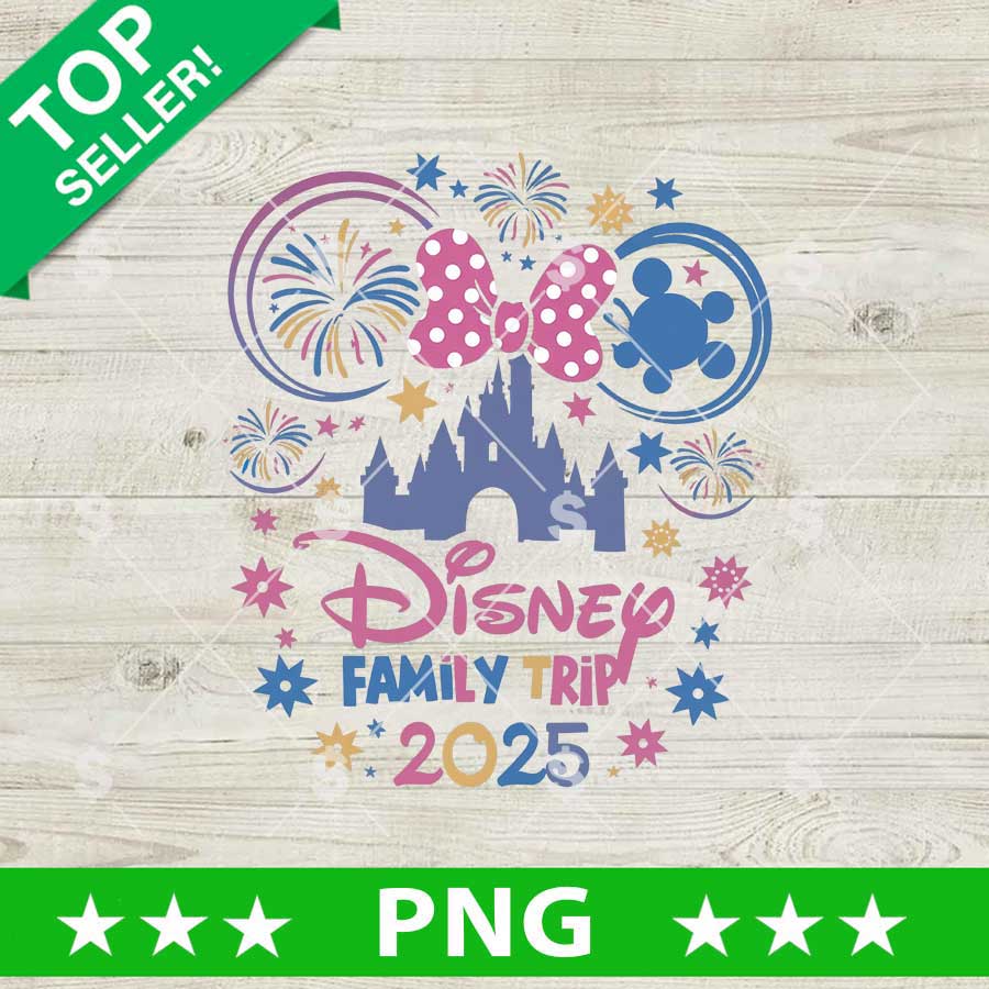 Disney Family Trip 2025 PNG
