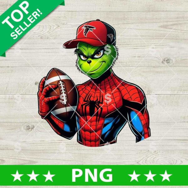 Grinch Spiderman Atlanta Falcons Football PNG