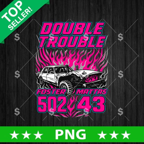 Double Trouble Custom Name PNG