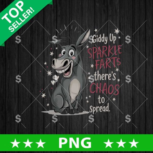 Giddy up Sparkle Farts Donkey PNG