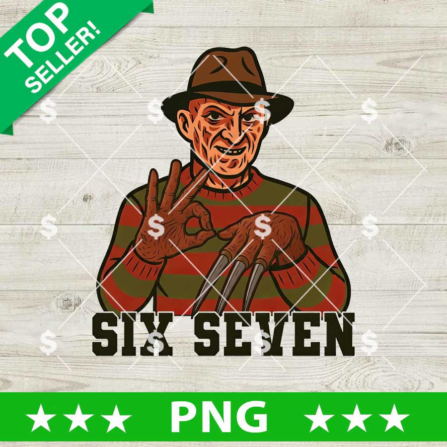 Six Seven Freddy Krueger PNG