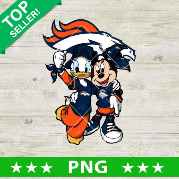Mickey And Donald Denver Broncos PNG