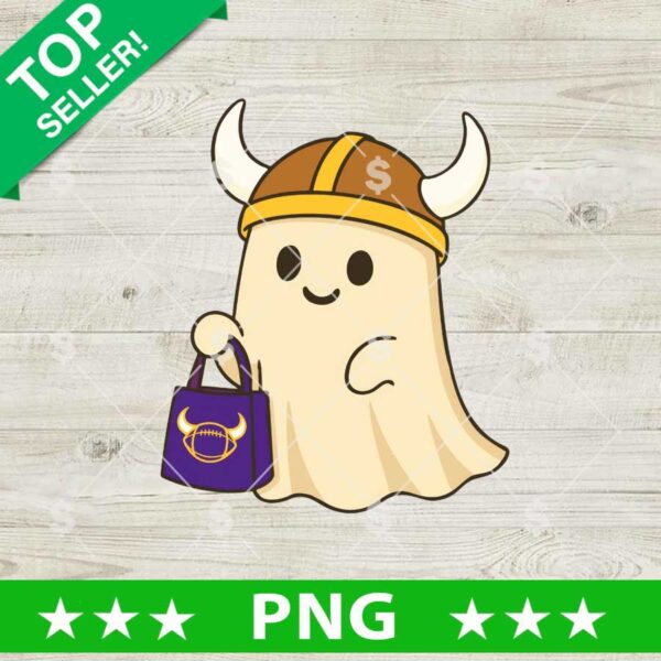 Cute Ghost Minnesota Vikings PNG