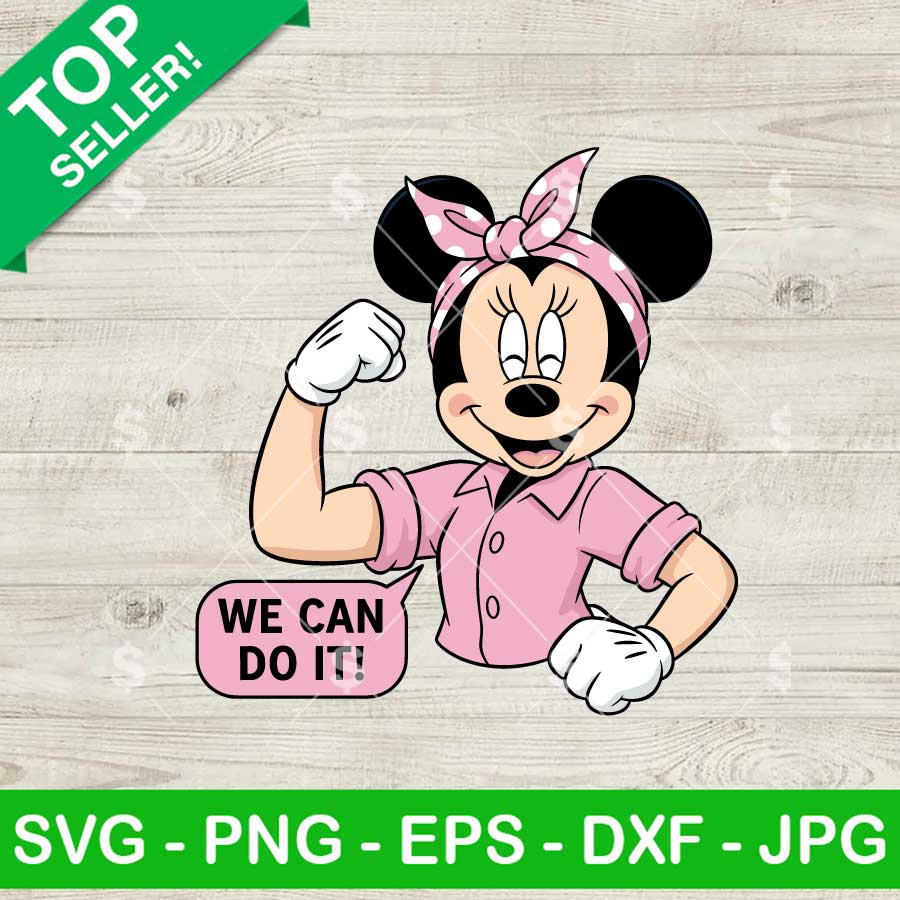 Minnie Mouse Girl Power SVG