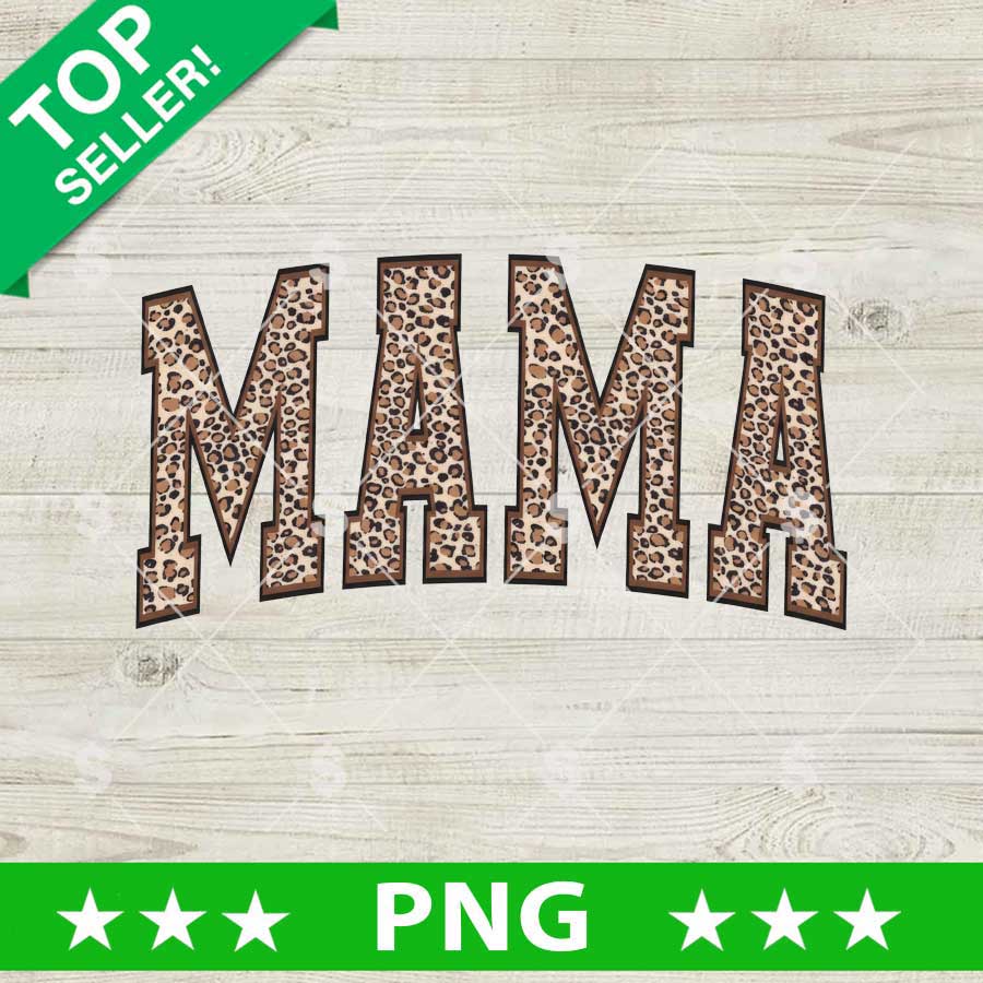 Mama Leopard Print PNG