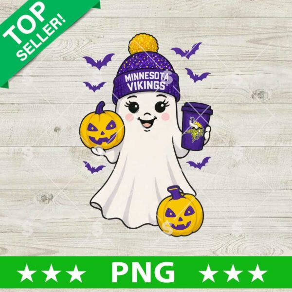 Cute Ghost Minnesota Vikings NFL PNG