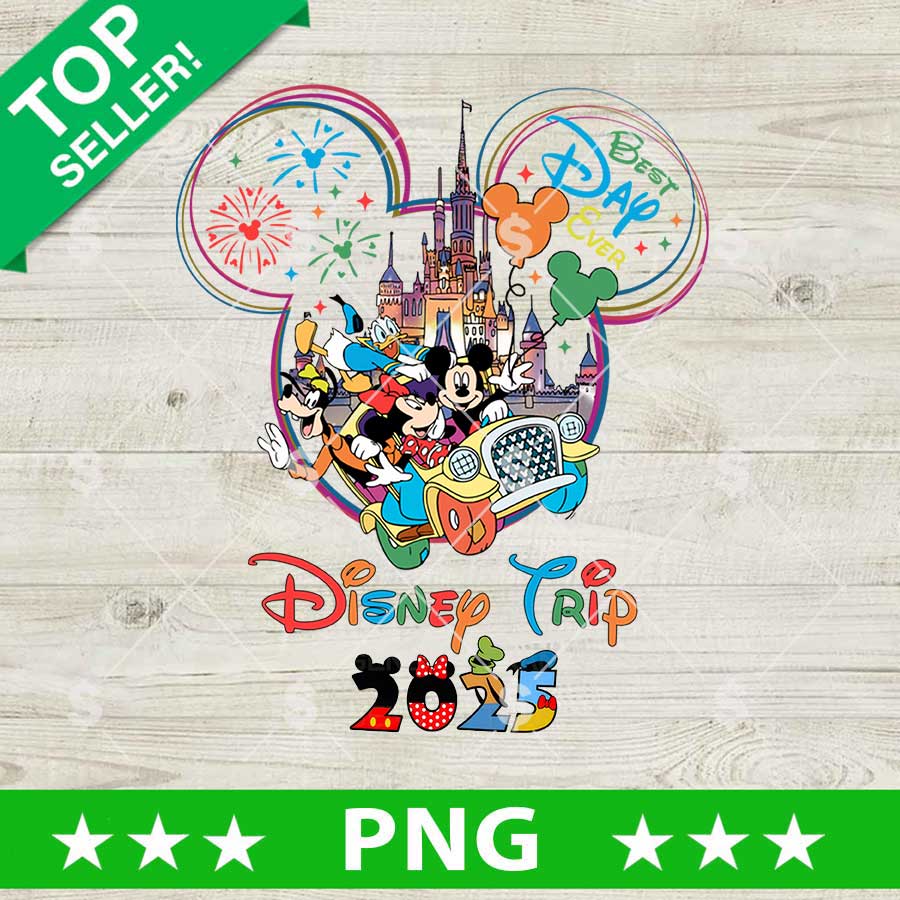 Disney Trip 2025 Cartoon PNG