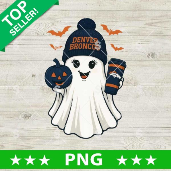 Cute Ghost Denver Broncos NFL PNG