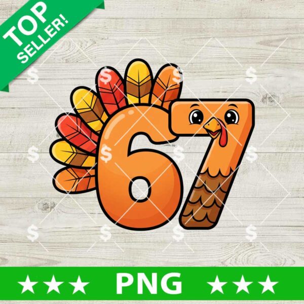 Six Seven Turkey Thanksgiving PNG