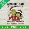 Grinch Asshole Dad and Smartass Daughter PNG