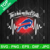 Buffalo Bills Heartbeat SVG
