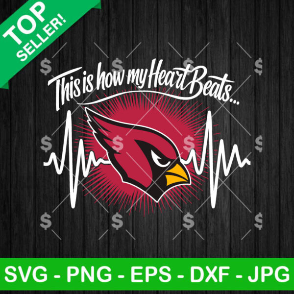 Arizona Cardinals Heartbeat SVG