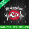 Kansas City Chiefs Heartbeat SVG