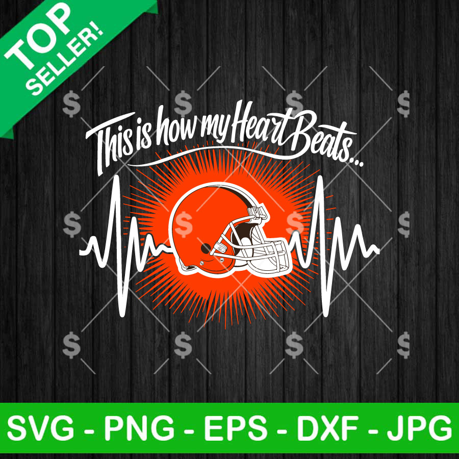 Cleveland Browns This How My Heartbeat SVG