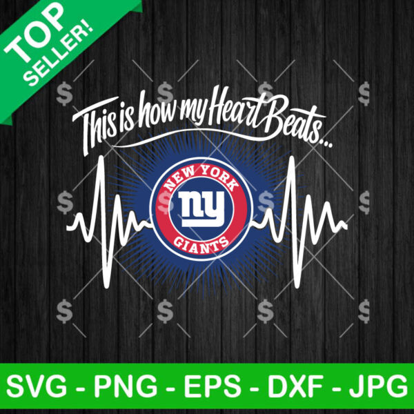 Ny Giants This is How My Heart Beats SVG