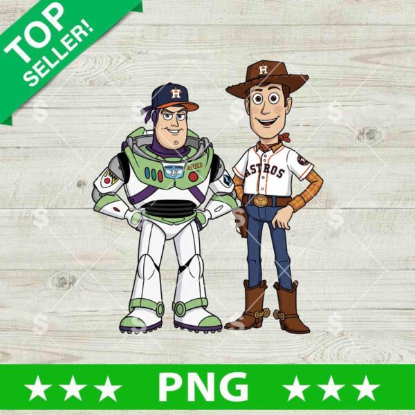 Buzz Lightyear And Woody Houston Astros PNG