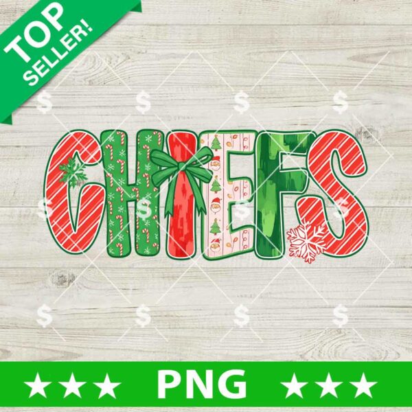 Chiefs Christmas Gift PNG, Kc Chiefs PNG Sublimation, Chiefs Christmas PNG