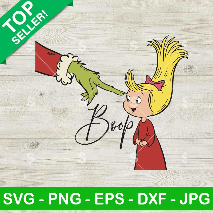 Grinch Boop Hand SVG