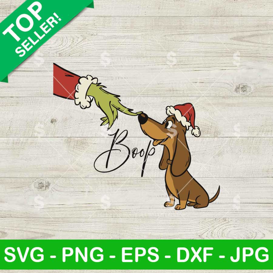 Grinch Boop Dachshund Dog SVG
