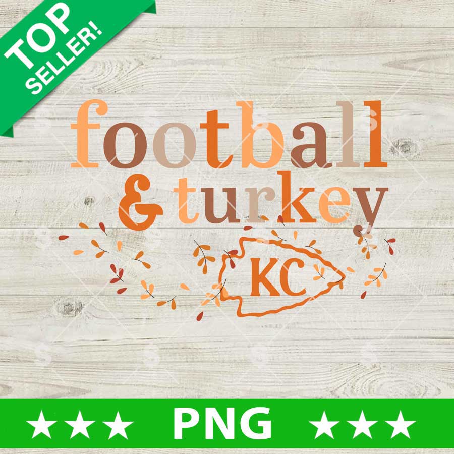 Football And Turkey KC Chiefs PNG