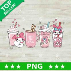 I Love You A Latte My Melody PNG