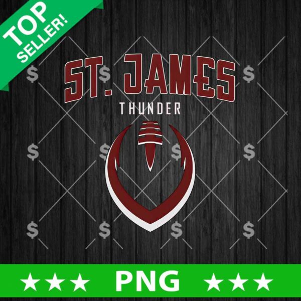 St James PNG, Thunder Football PNG Sublimation, James PNG
