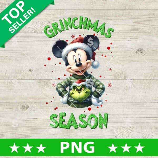 Grinchmas Season Mickey Mouse PNG