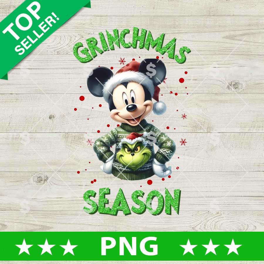 Grinchmas Season Mickey Mouse PNG