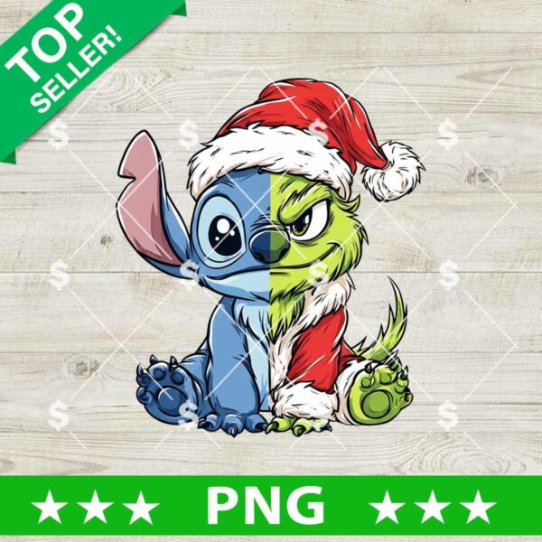Stitch And Grinch Christmas PNG