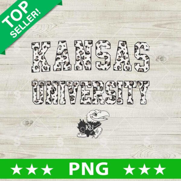 Kansas University Leopard Print PNG