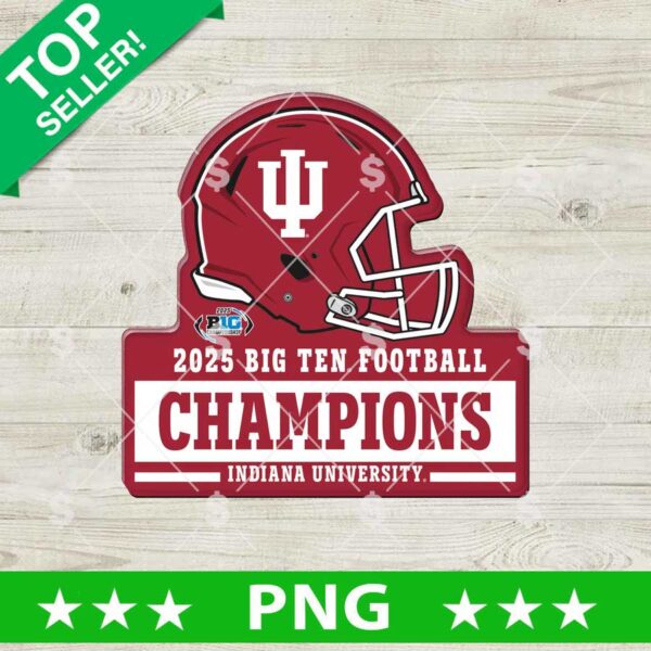 Indiana Football Big Ten Champions PNG