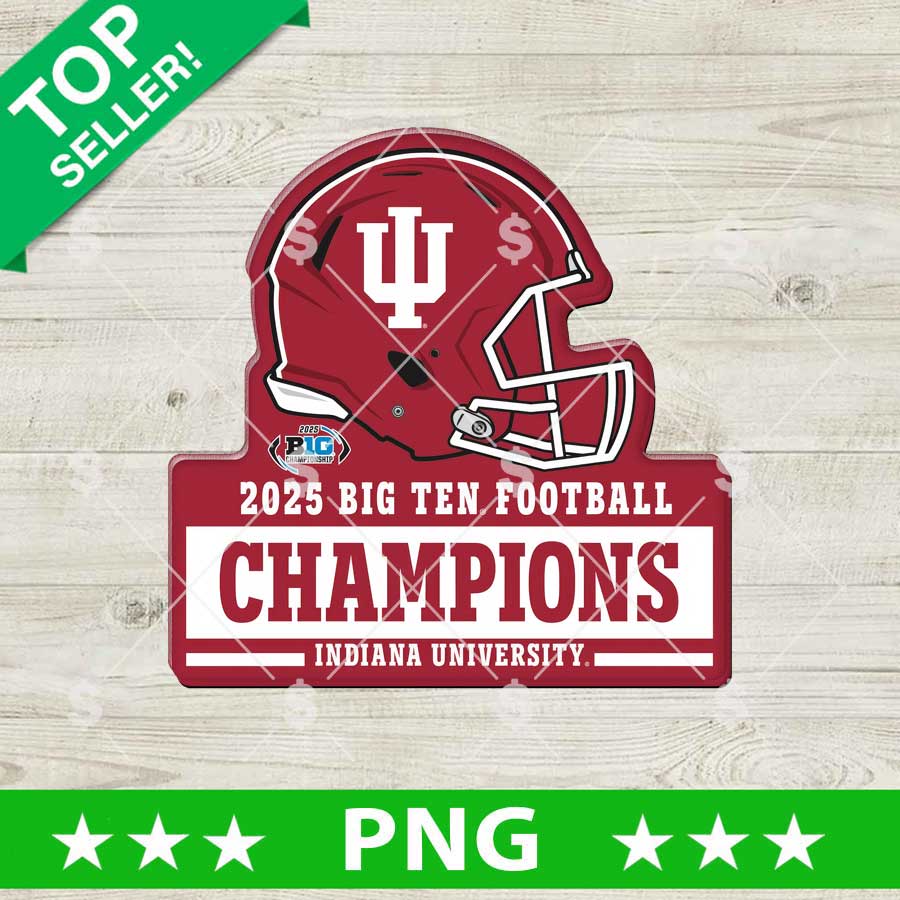 Indiana Football Big Ten Champions PNG
