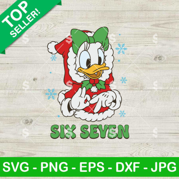 Daisy Duck Six Seven Christmas SVG